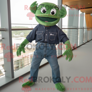 Forest Green Crab mascot...