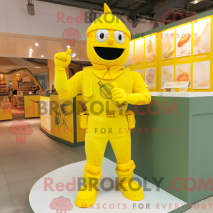 Citrongul soldat maskot...