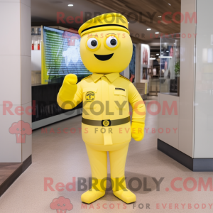 Lemon Yellow Soldier mascot...