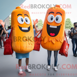 Orange French Fries mascot...