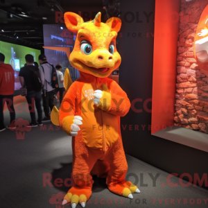 Orange Dragon maskot...