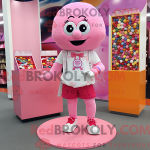 Maskotdraktfigura Pink...