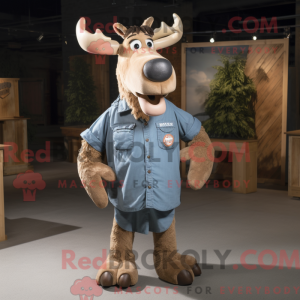 Tan Moose-maskotdraktfigur...