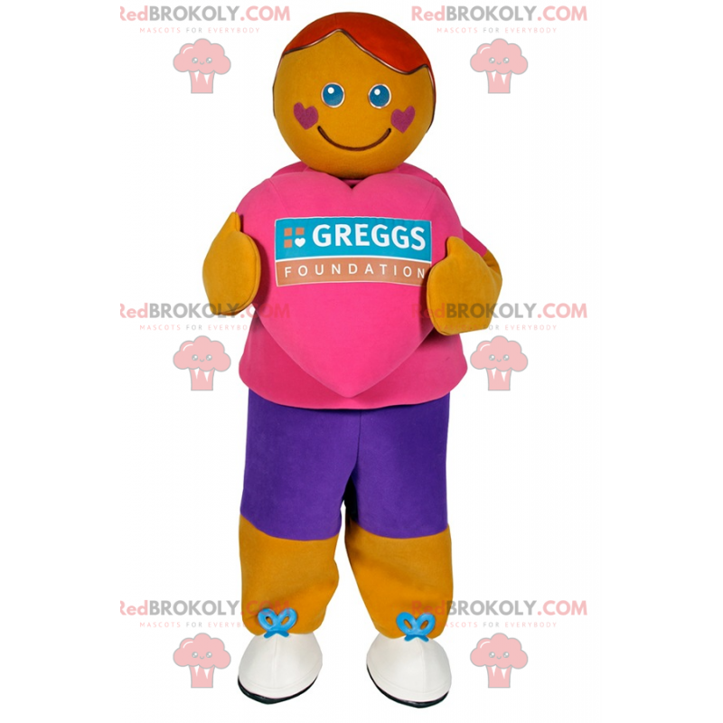 Sneeuwpopmascotte met hartwangetjes - Redbrokoly.com Sneeuwpopmascotte met hartwangetjes - Redbrokoly.com