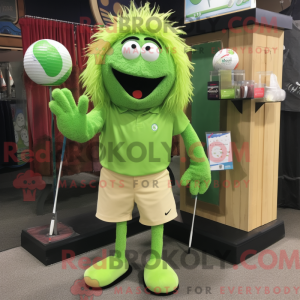 Mascotte de balle de golf...