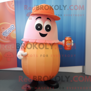 Peach Soda Can maskot...