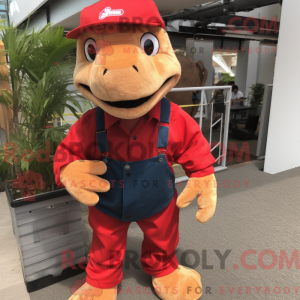 Red Komodo Dragon mascot...
