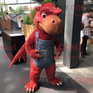 Red Komodo Dragon mascot...
