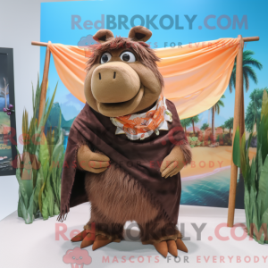 Brown Wild Boar mascot...