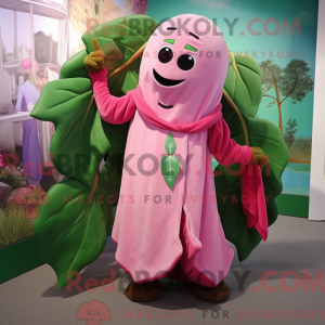 Pink Beanstalk mascot...