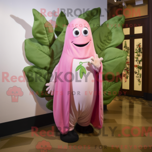 Pink Beanstalk maskot...