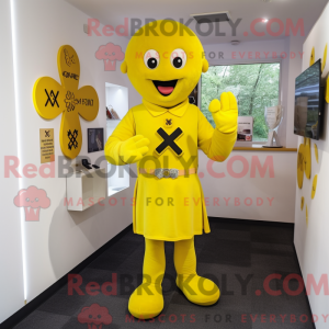 Gul Celtic Cross maskot...
