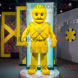 Yellow Celtic Cross mascot...