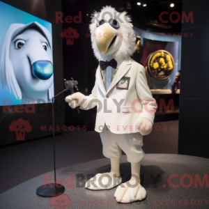White Kiwi mascot costume...