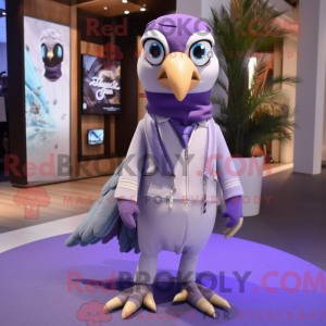 Lavendel Falcon maskot...