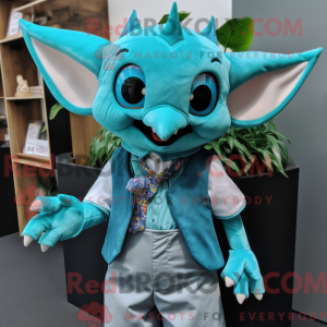 Turkis flagermus maskot...