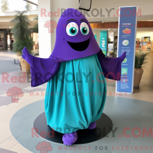 Turquoise Eggplant mascot...