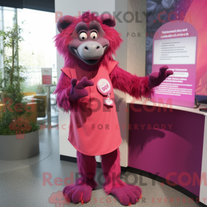 Disfraz de mascota Magenta...