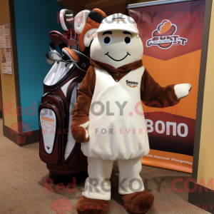Brun Golf Bag maskot...