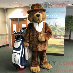 Brun Golf Bag maskot...