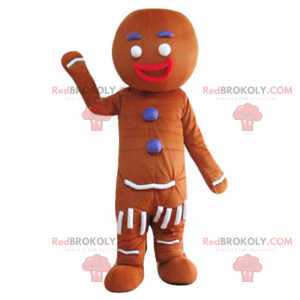 Mascotte dell'uomo di pan di zenzero - Redbrokoly.com