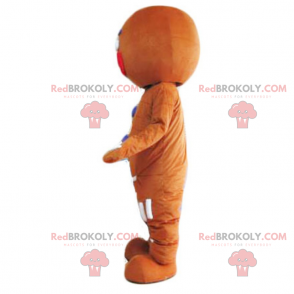 Mascota del hombre de pan de jengibre - Redbrokoly.com