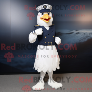 Maskotdraktfigura Navy Hens...