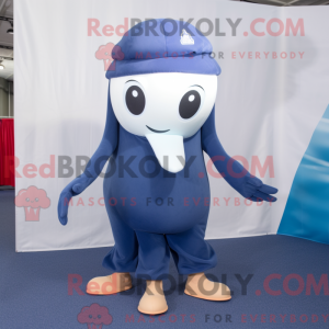 Navy Squid mascot costume...