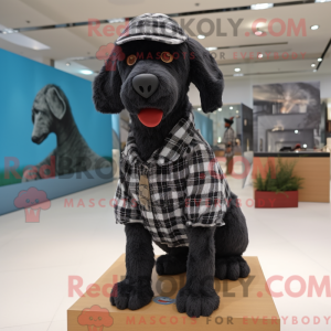 Máscara de cão preto com...