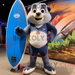 Navy Surfboard Maskottchen...
