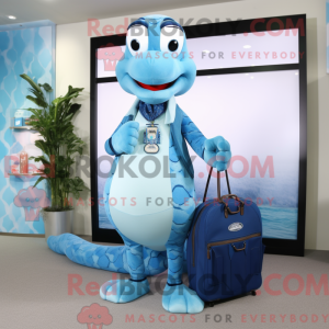 Postava maskota Sky Blue...