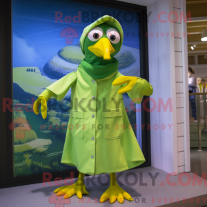 Maskotdraktfigurat Lime...