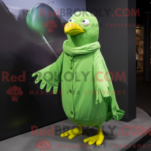 Lime Green Gull maskot...