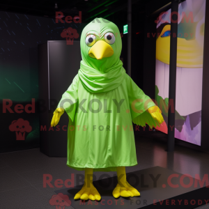 Lime Green Gull mascot...