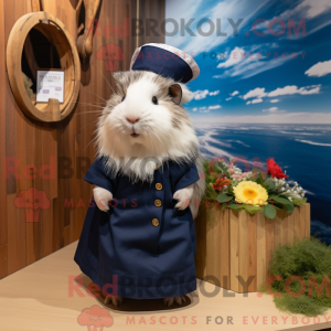 Navy marsvin maskot drakt...