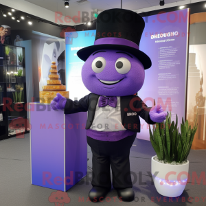 Lavendel Pho maskot kostume...