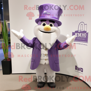 Lavendel Pho maskot kostume...