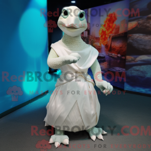 Mascotte de tortue blanche...