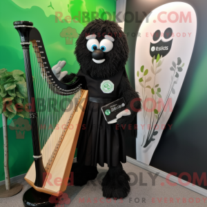 Black Celtic Harp...