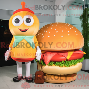 Peach Hamburger mascotte...