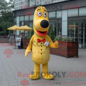 Maskottchenkostüm Gelbe Hot...