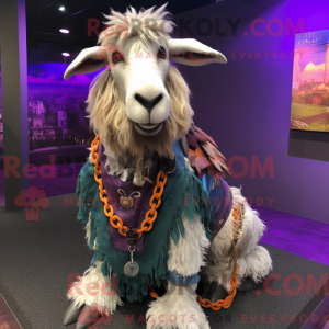 Purple Boer Goat mascot...