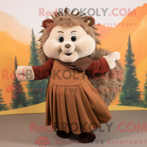 Brown Hedgehog mascot...
