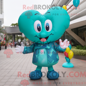 Teal Heart Shaped Balloons...