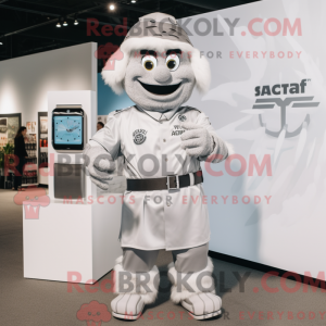 Sølv Chief maskot kostume...