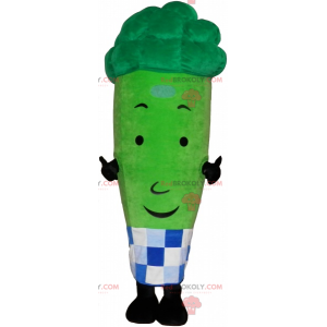 Broccoli mascotte met geruite schort - Redbrokoly.com