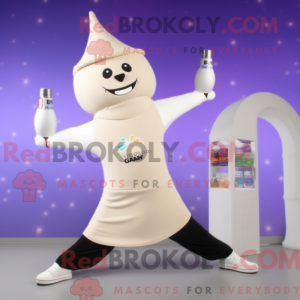 Beige Bottle Of Milk maskot...