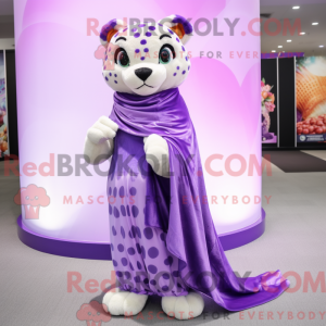 Máscara de leopardo lavanda...