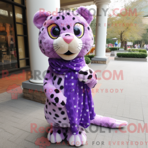 Lavendel-Leoparden-Maskottc...