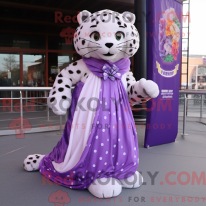 Lavendel leopard maskot...